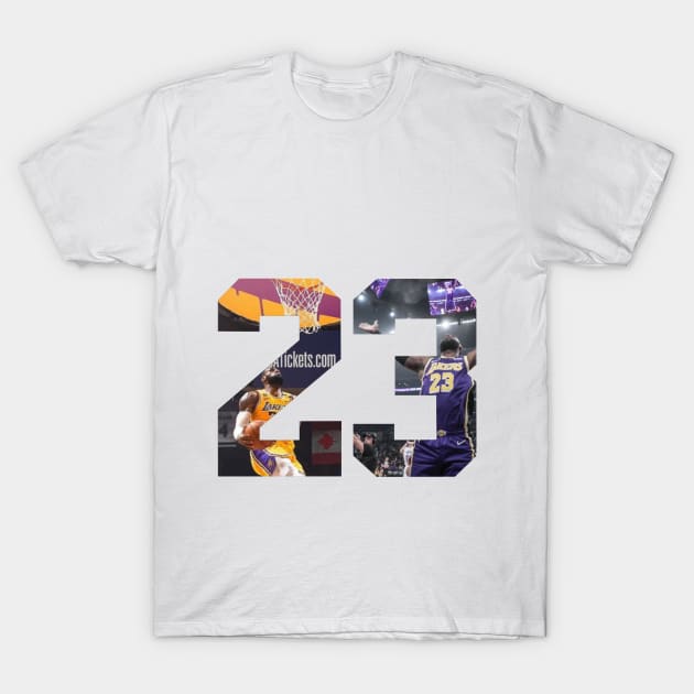 LeBron James T-Shirt by basketclothes